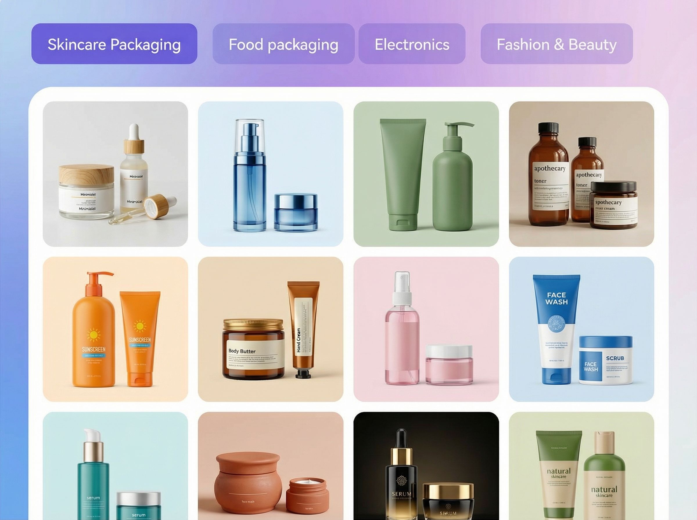 Step 1: Pick skincare packaging ideas