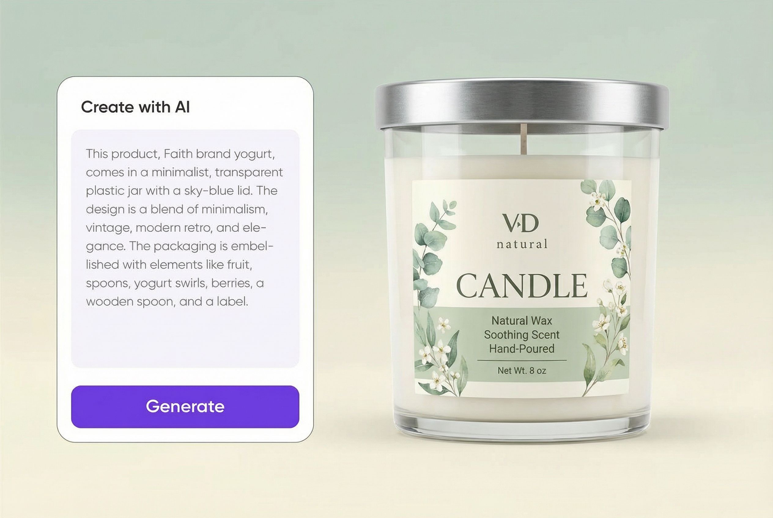 Turn ideas into stunning candle packaging instantly