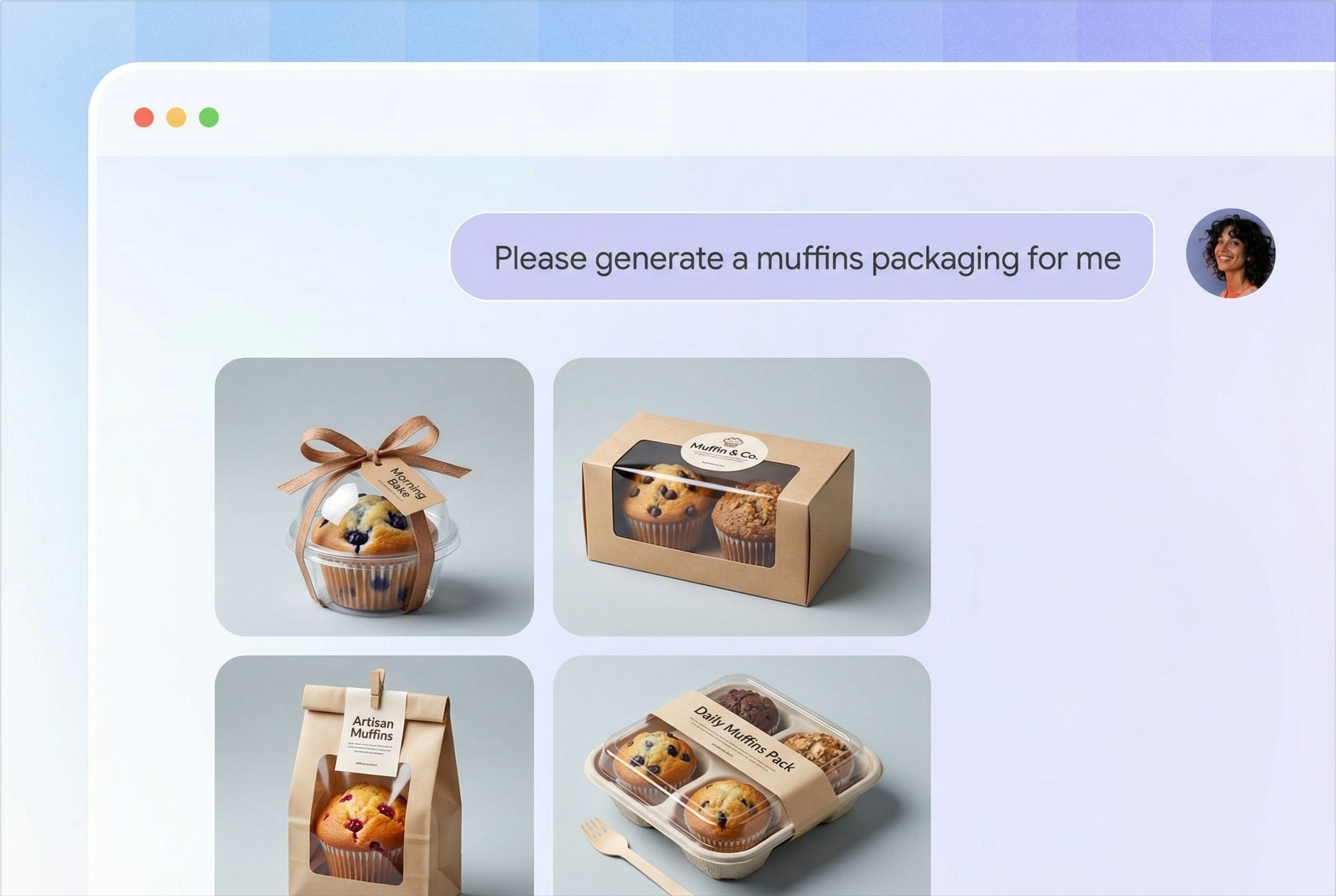 Step 2: Tailor your muffins packaging