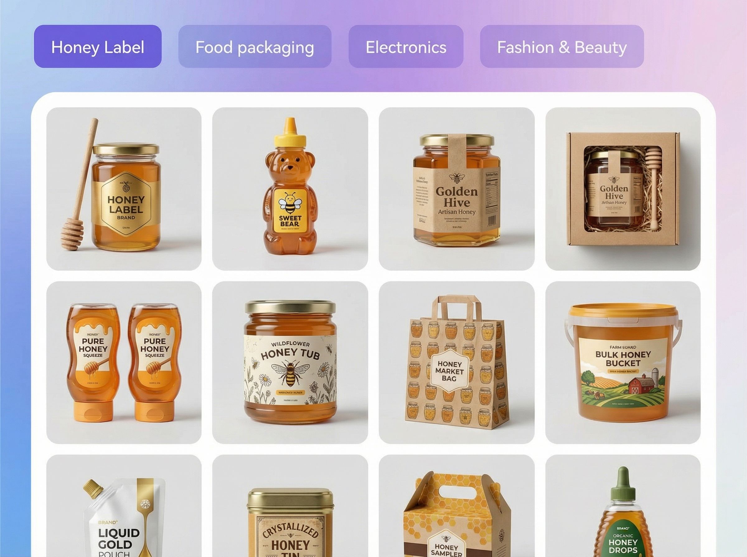 Step 1: Pick honey label inspiration