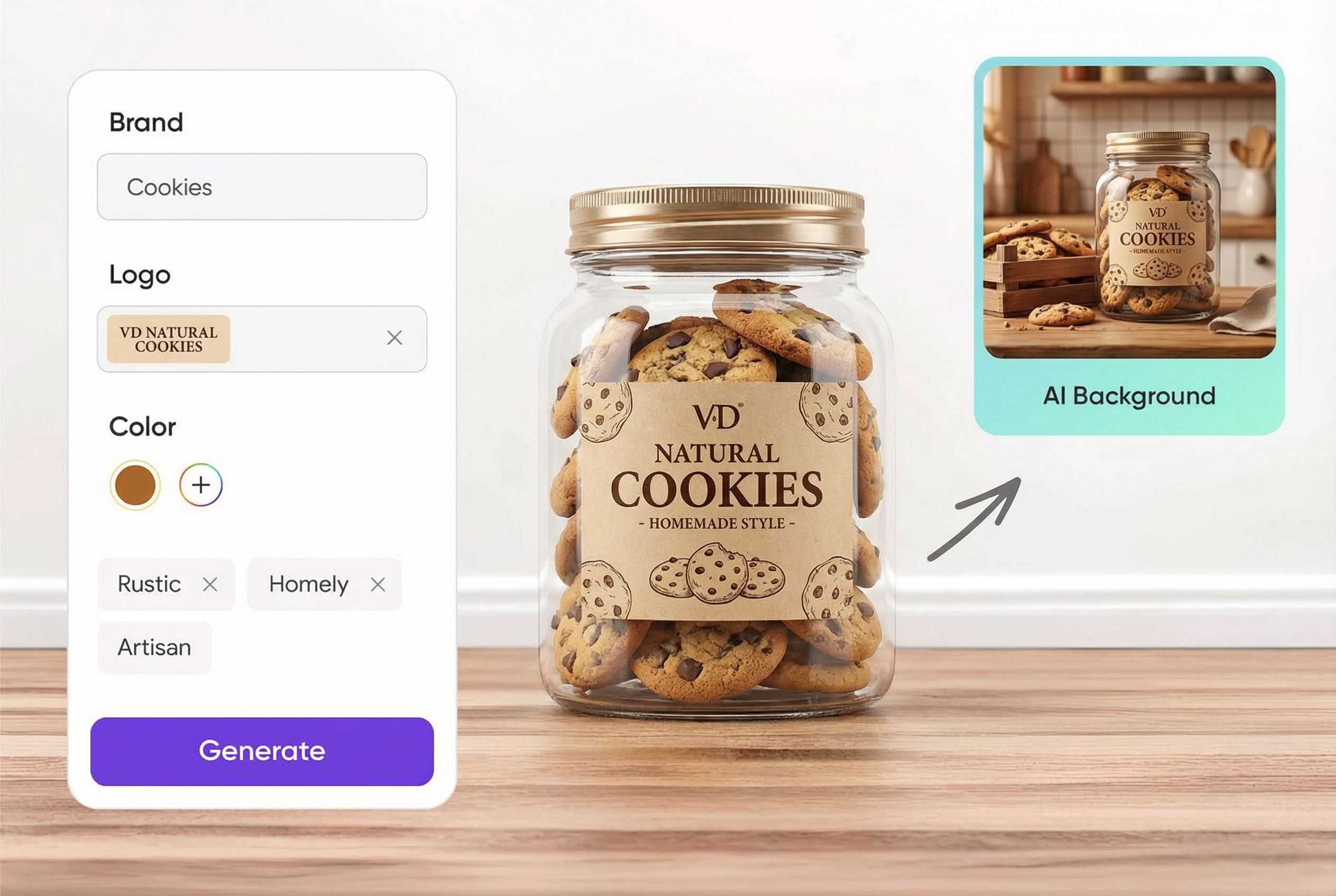 Streamlined cookie packaging design made simple Streamlined cookie packaging design made simple