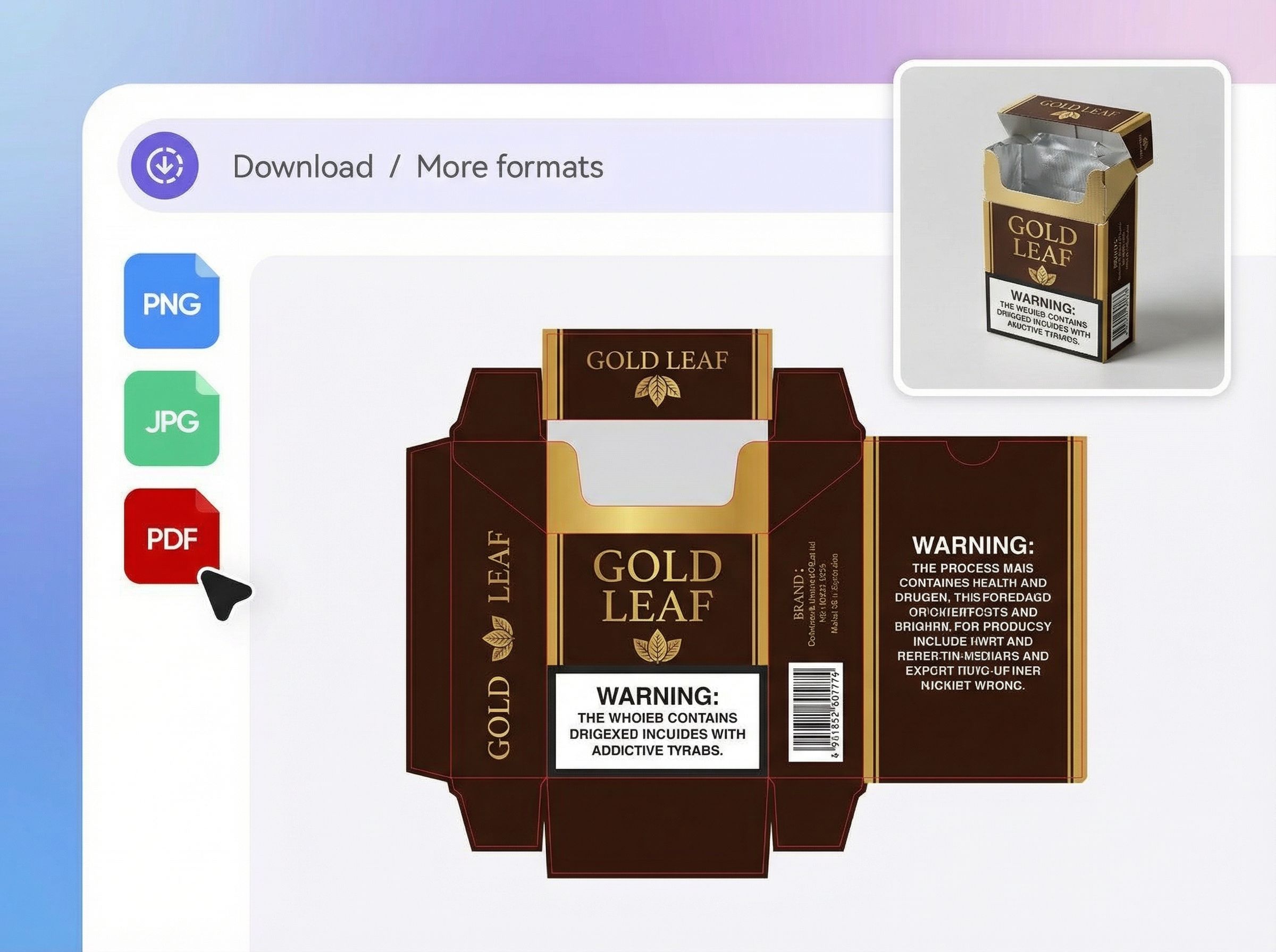 Step 3: Download cigarettes box files