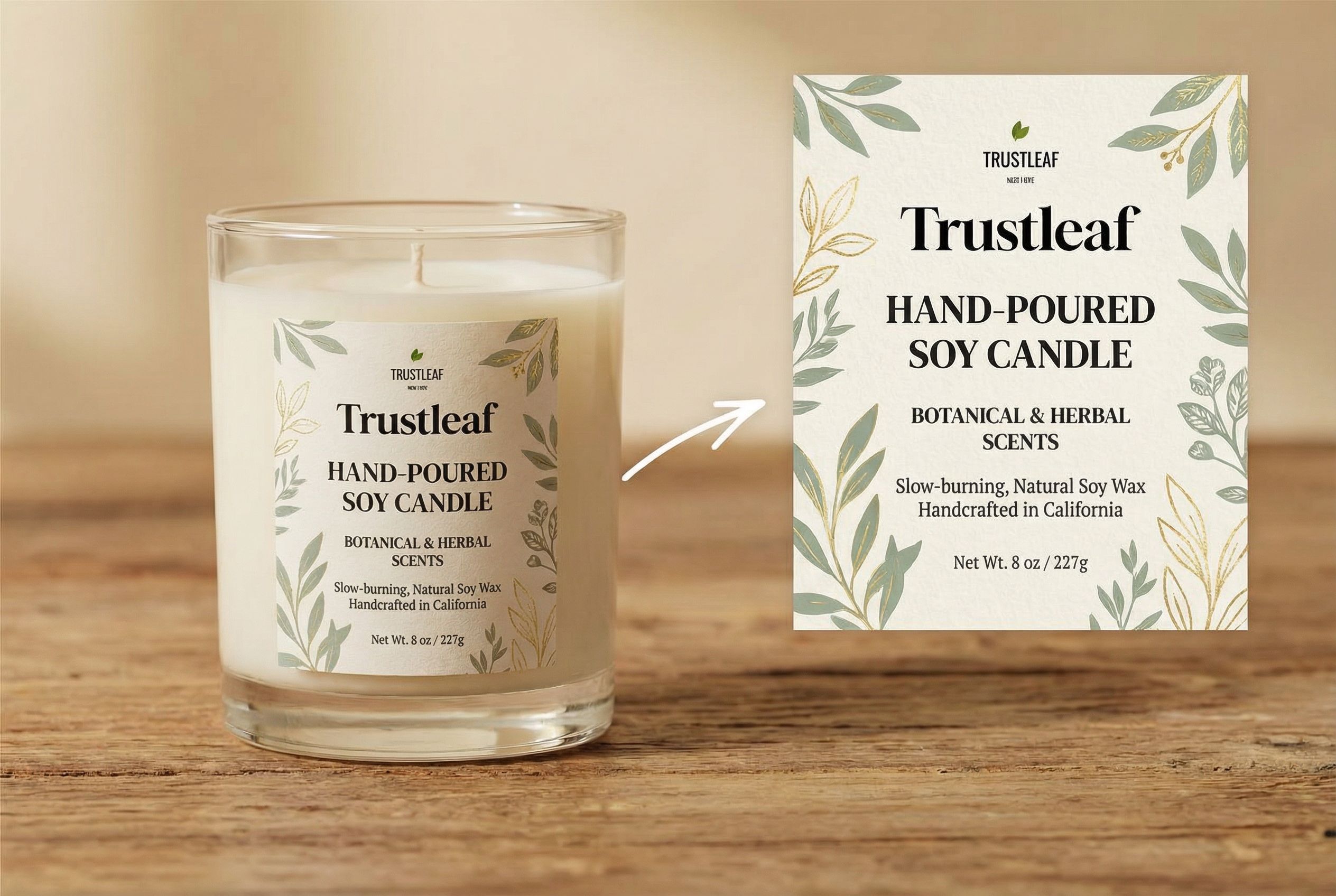 Expert level candle packaging and label design