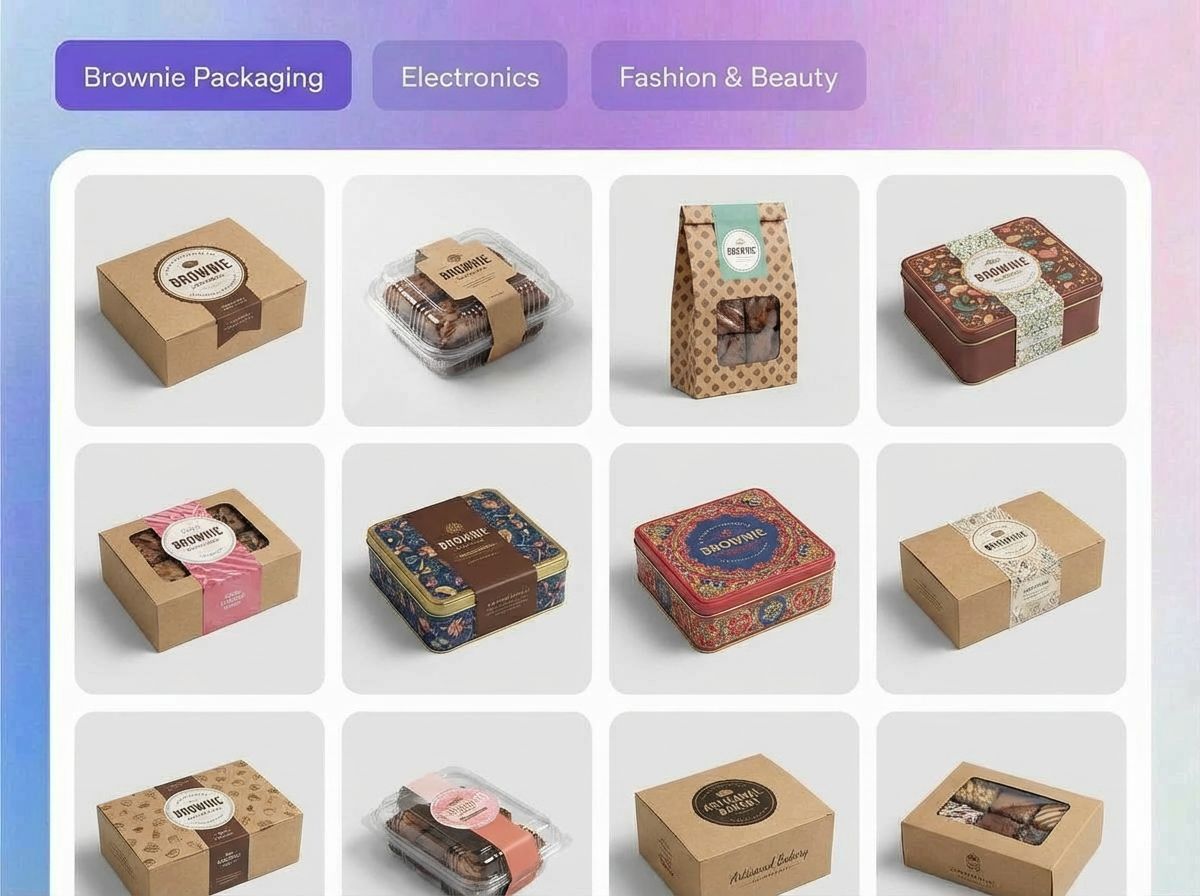 Step 1: Pick brownie packaging ideas