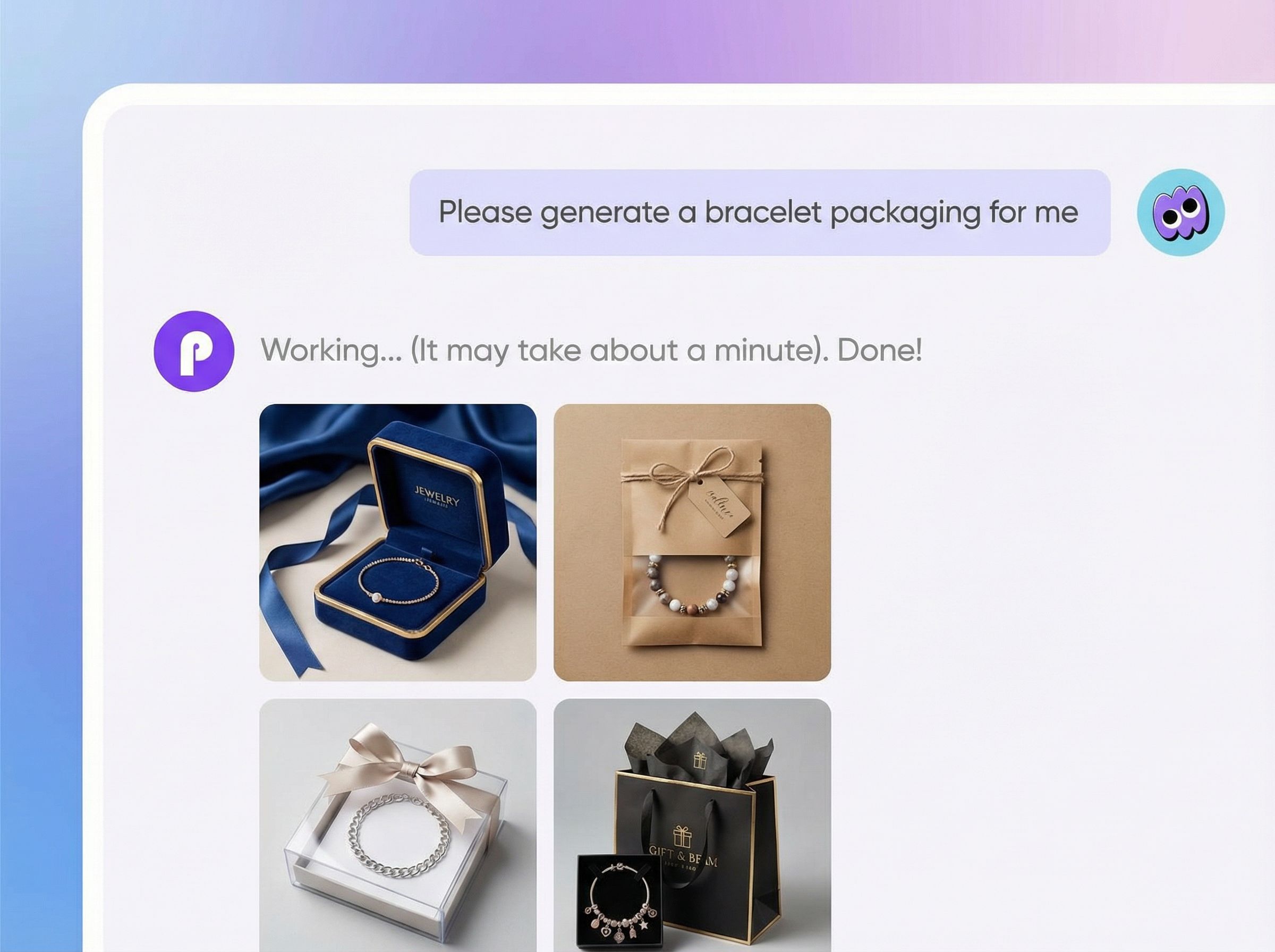 Step 2: Create unique bracelet packaging