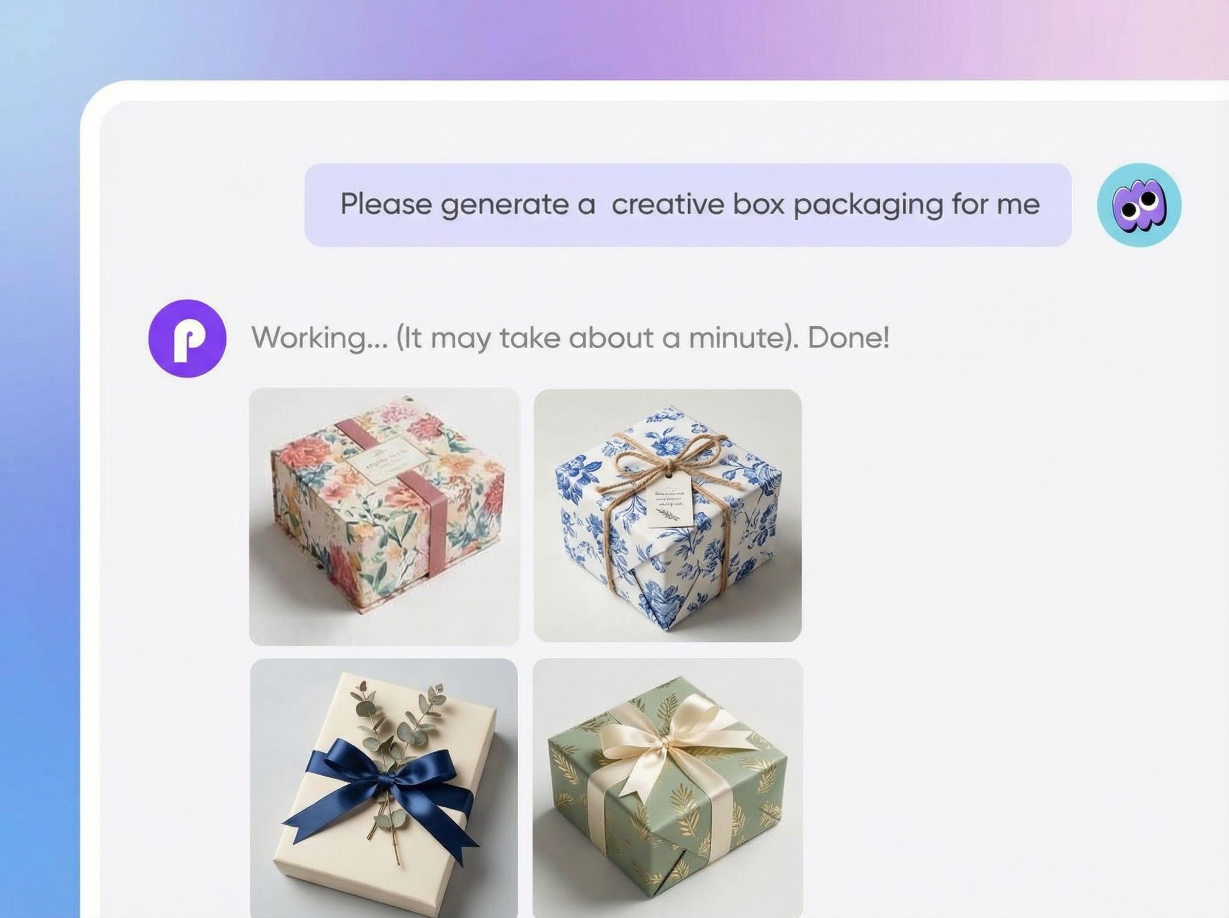 Step 2: Tailor your gift box design