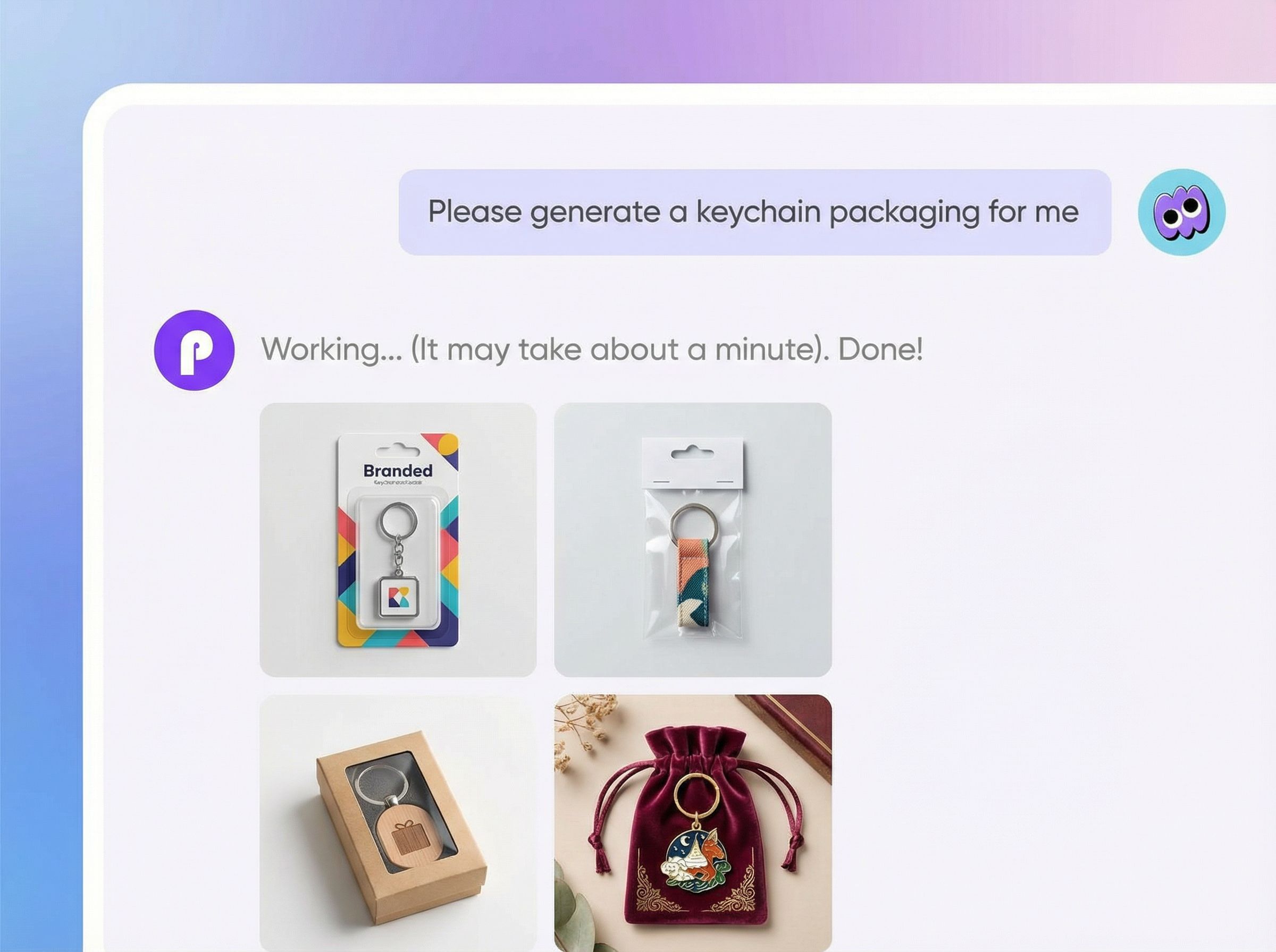 Step 2: Tailor your keychain packaging design