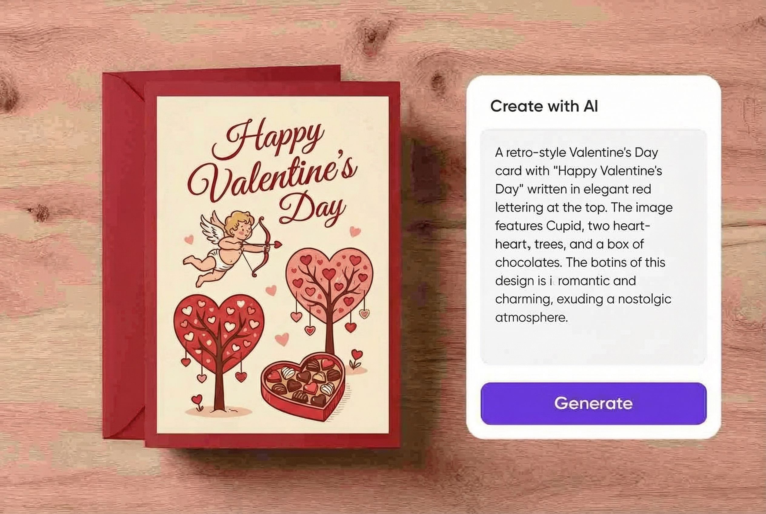 Turn your ideas into Valentine’s Day card