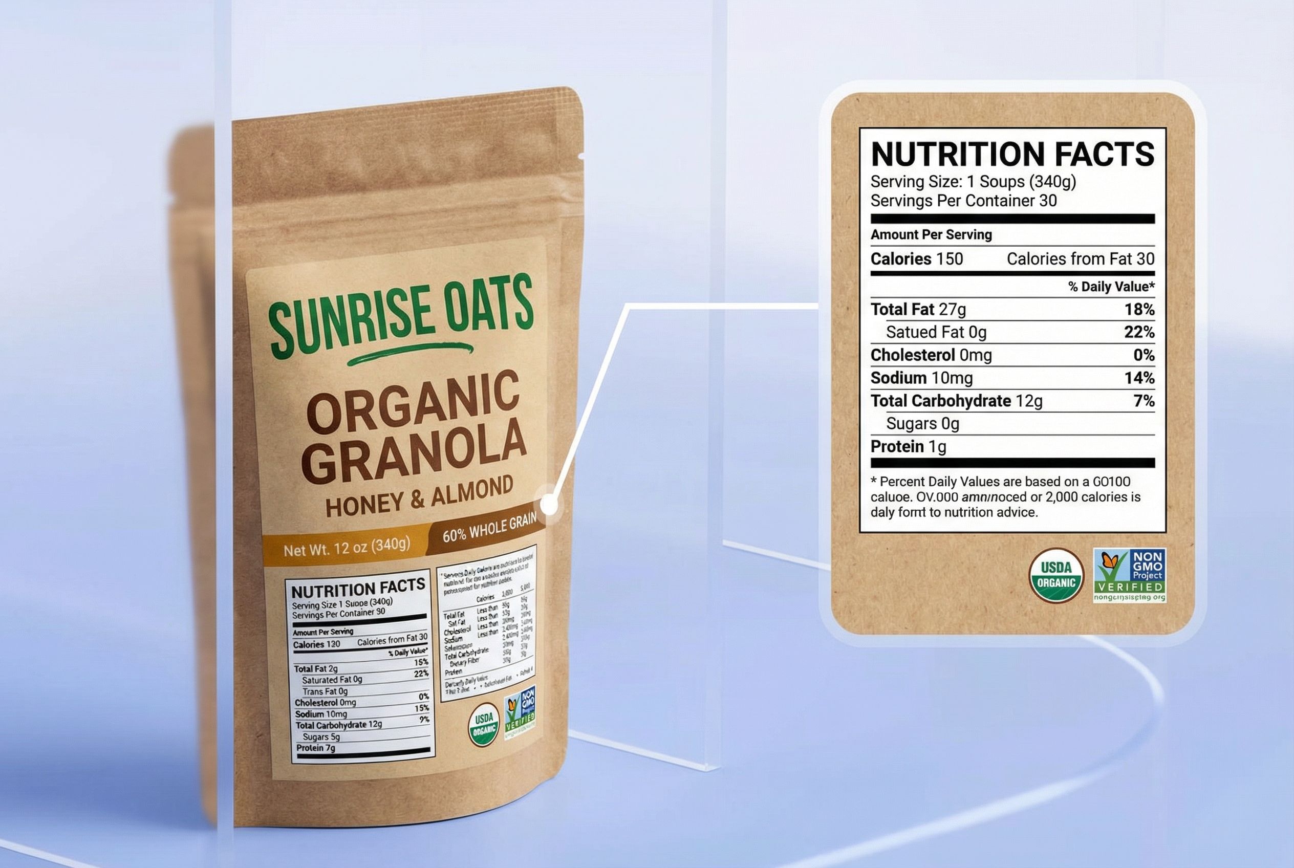 Leave room for important product details Leave room for important product details