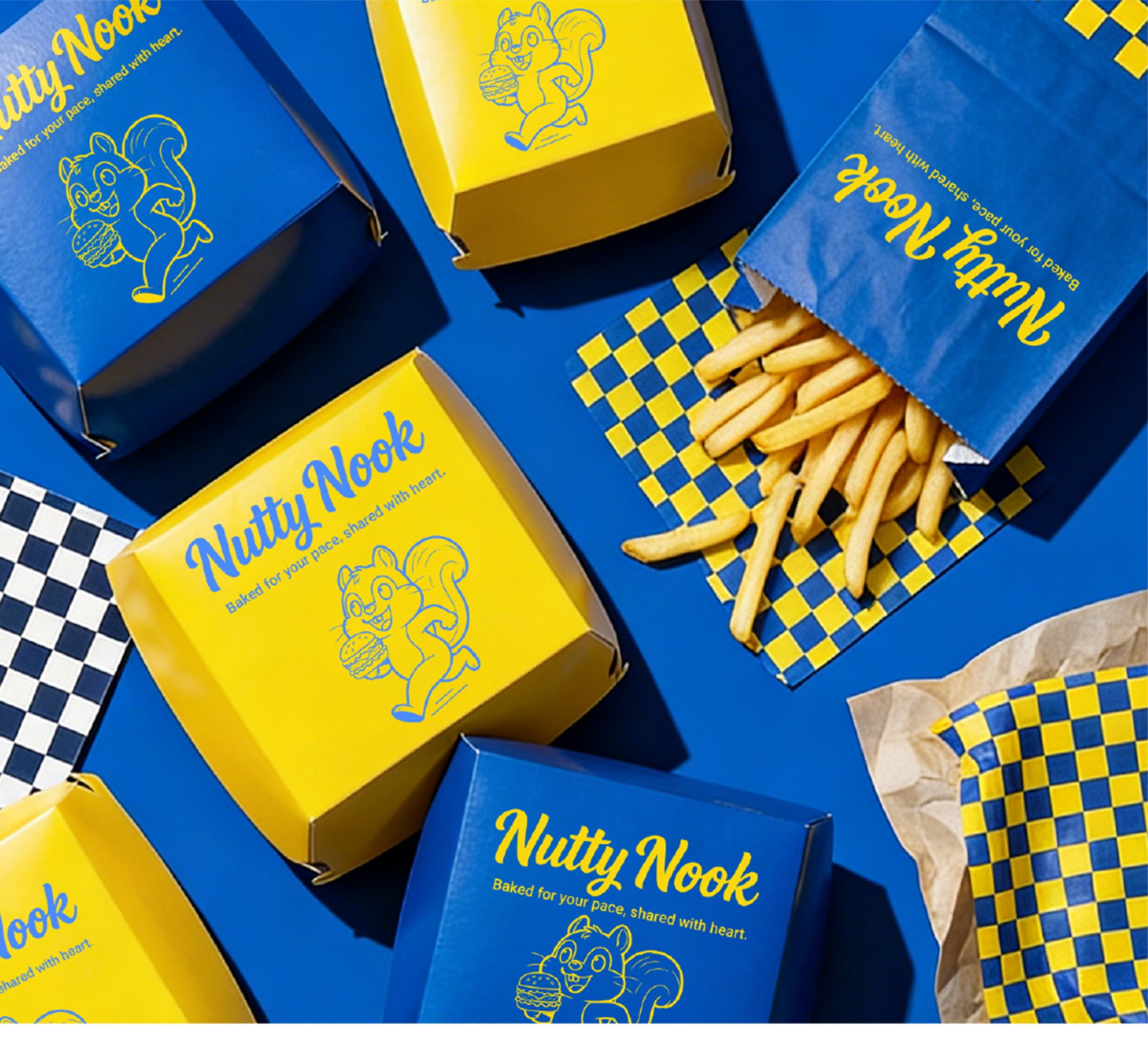 Packaging Design: Modern, flat graphic design