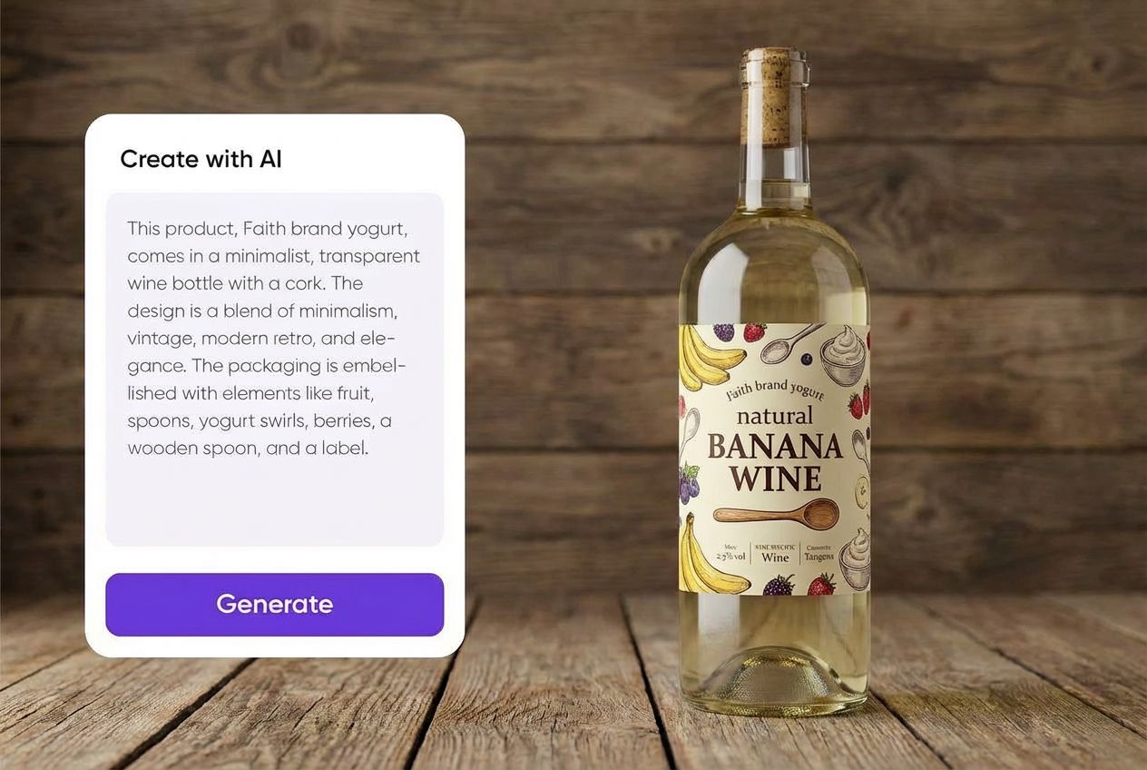 From words to wine bottle designs From words to wine bottle designs