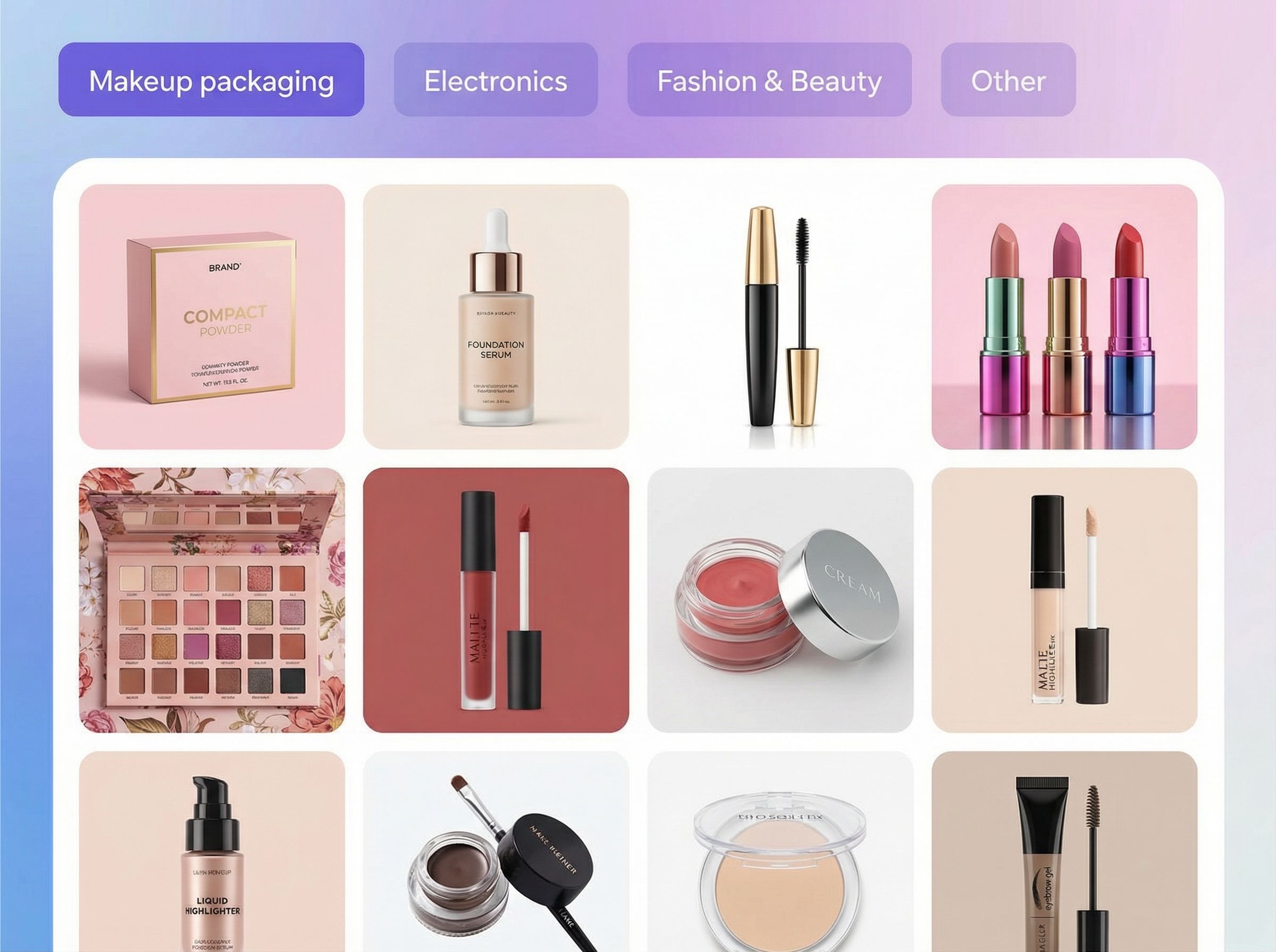 Step 1: Pick makeup packaging design ideas