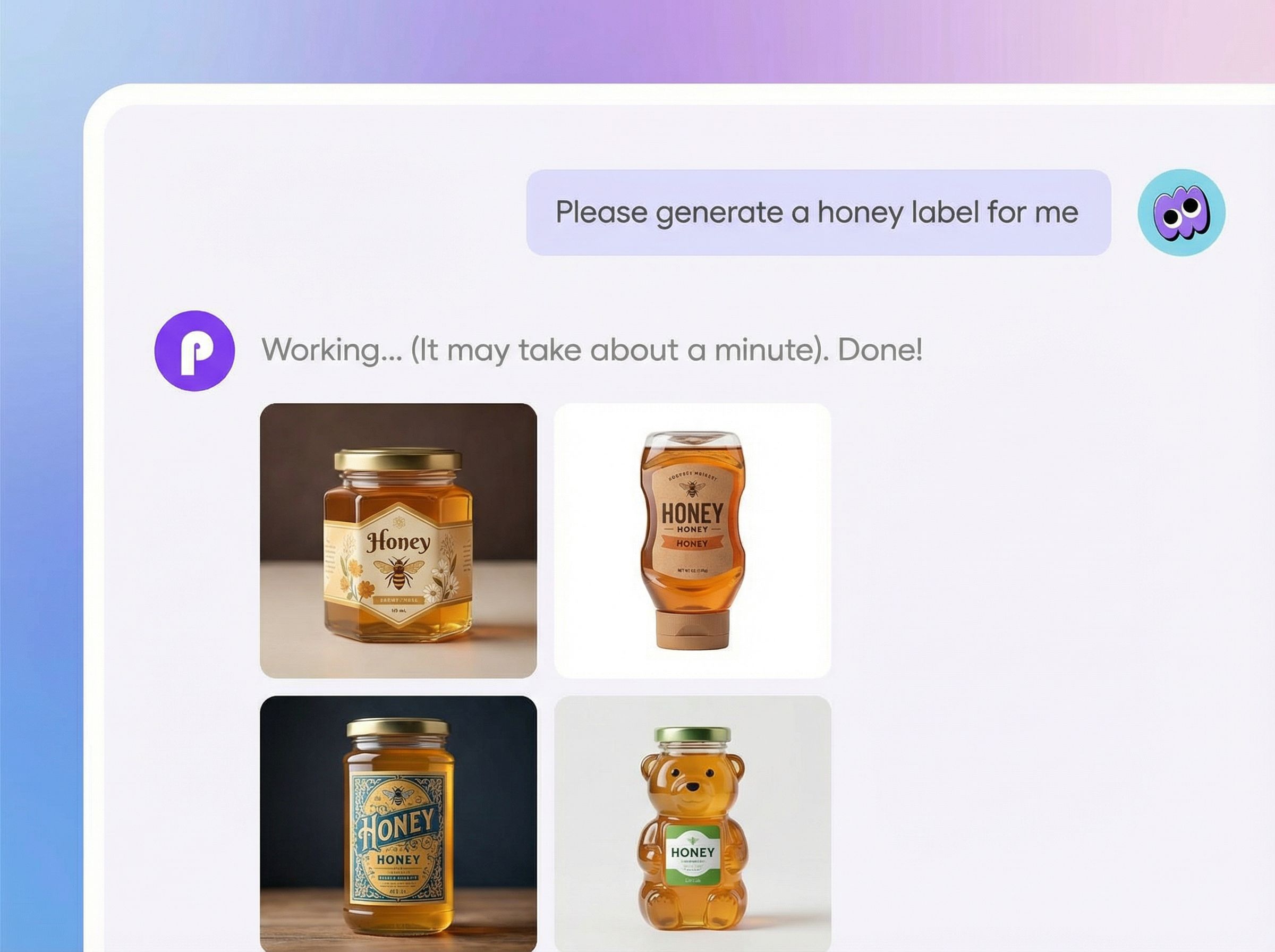 Step 2: Tailor your honey label design