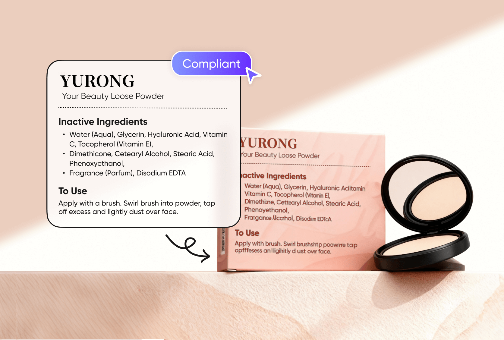 Let AI create labels for beauty products
