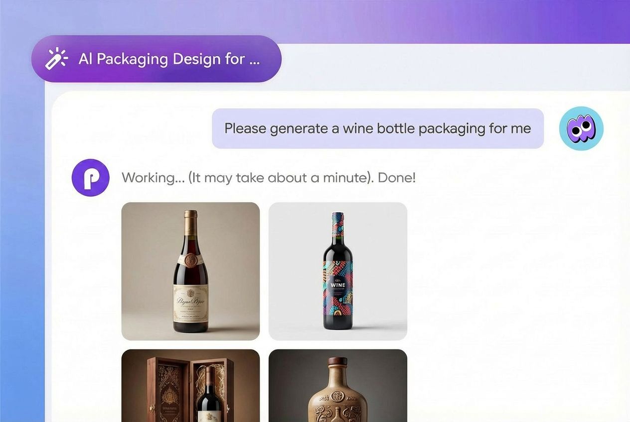 Chat to create perfect wine bottle design Chat to create perfect wine bottle design