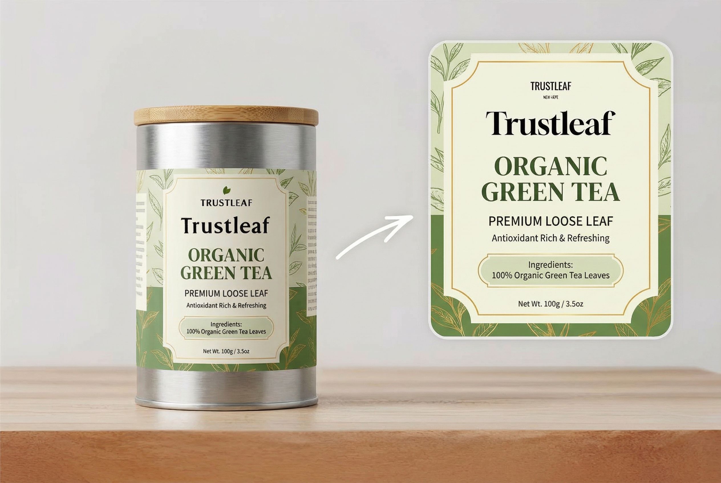 Premium tea packaging, built to comply