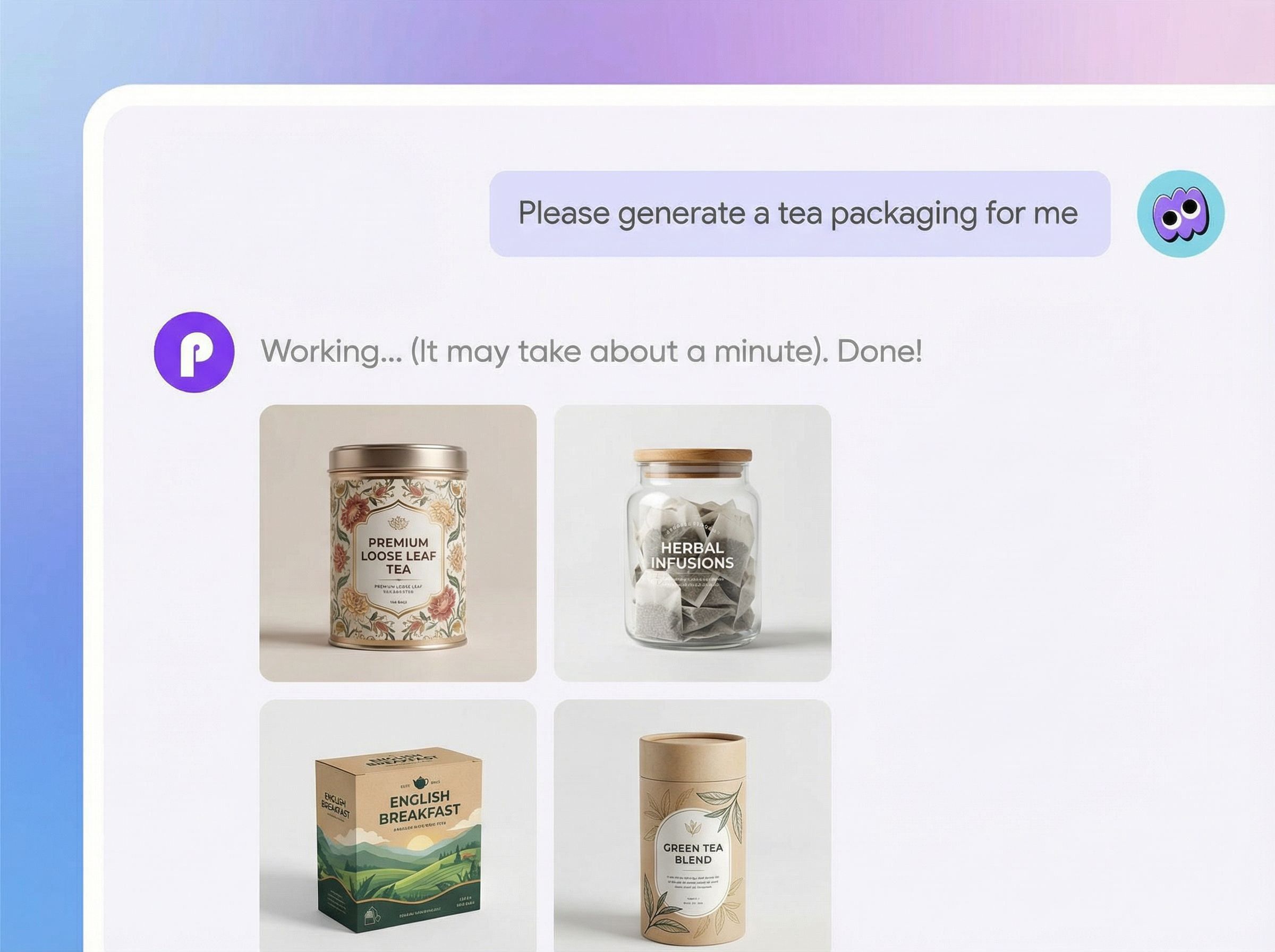 Step 2: Tailor tea packaging design