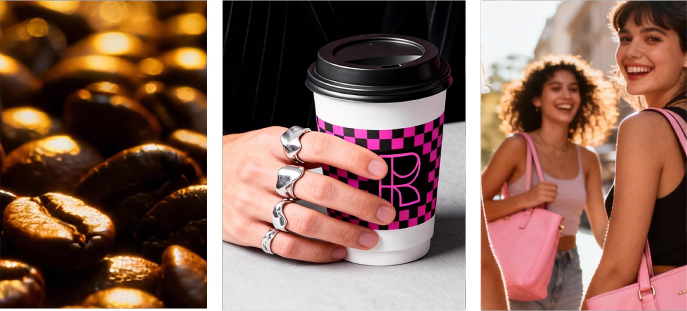 A visual identity: romantic, bold, confident