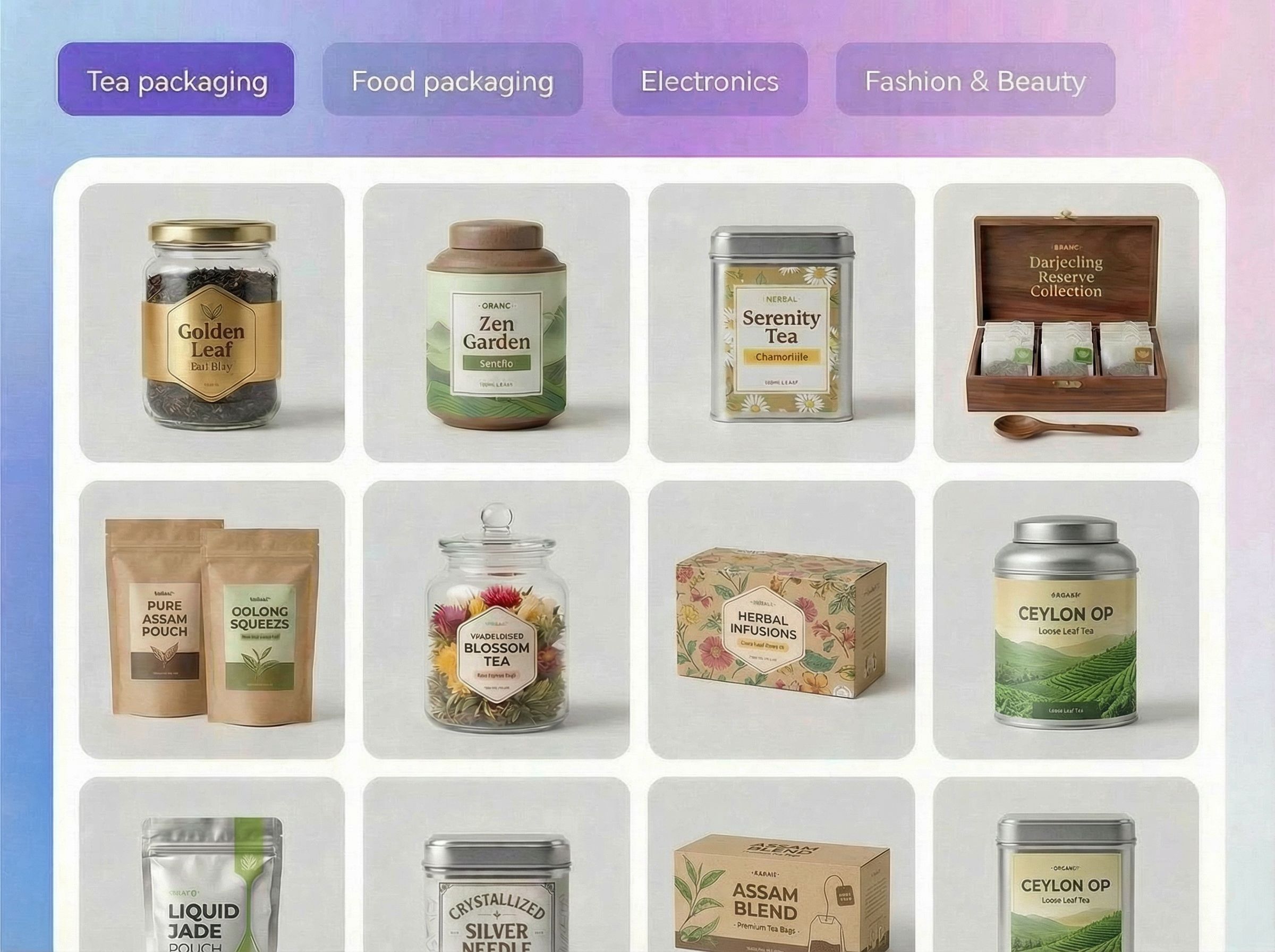 Step 1: Choose tea packaging ideas