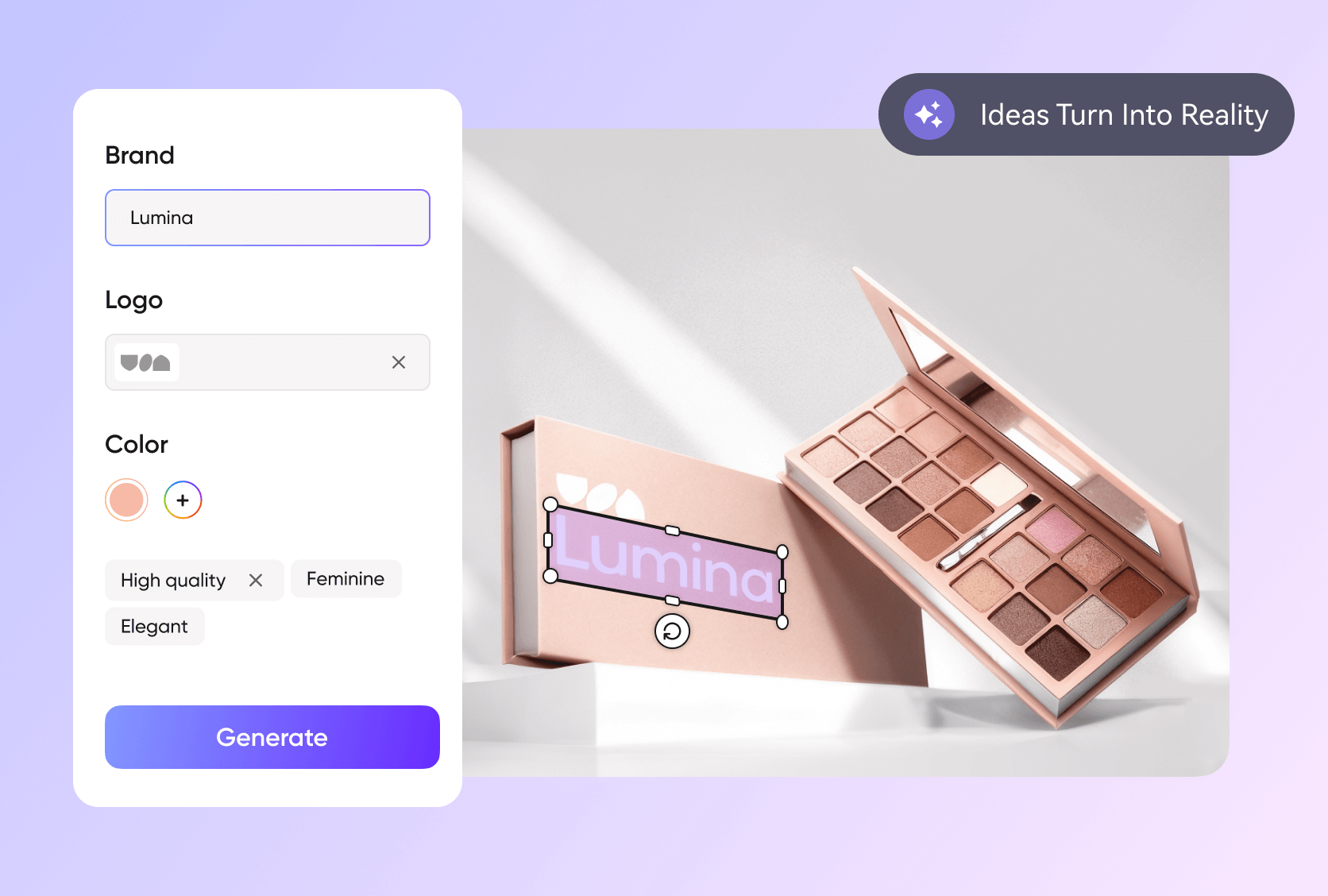 One-step beauty packaging design 