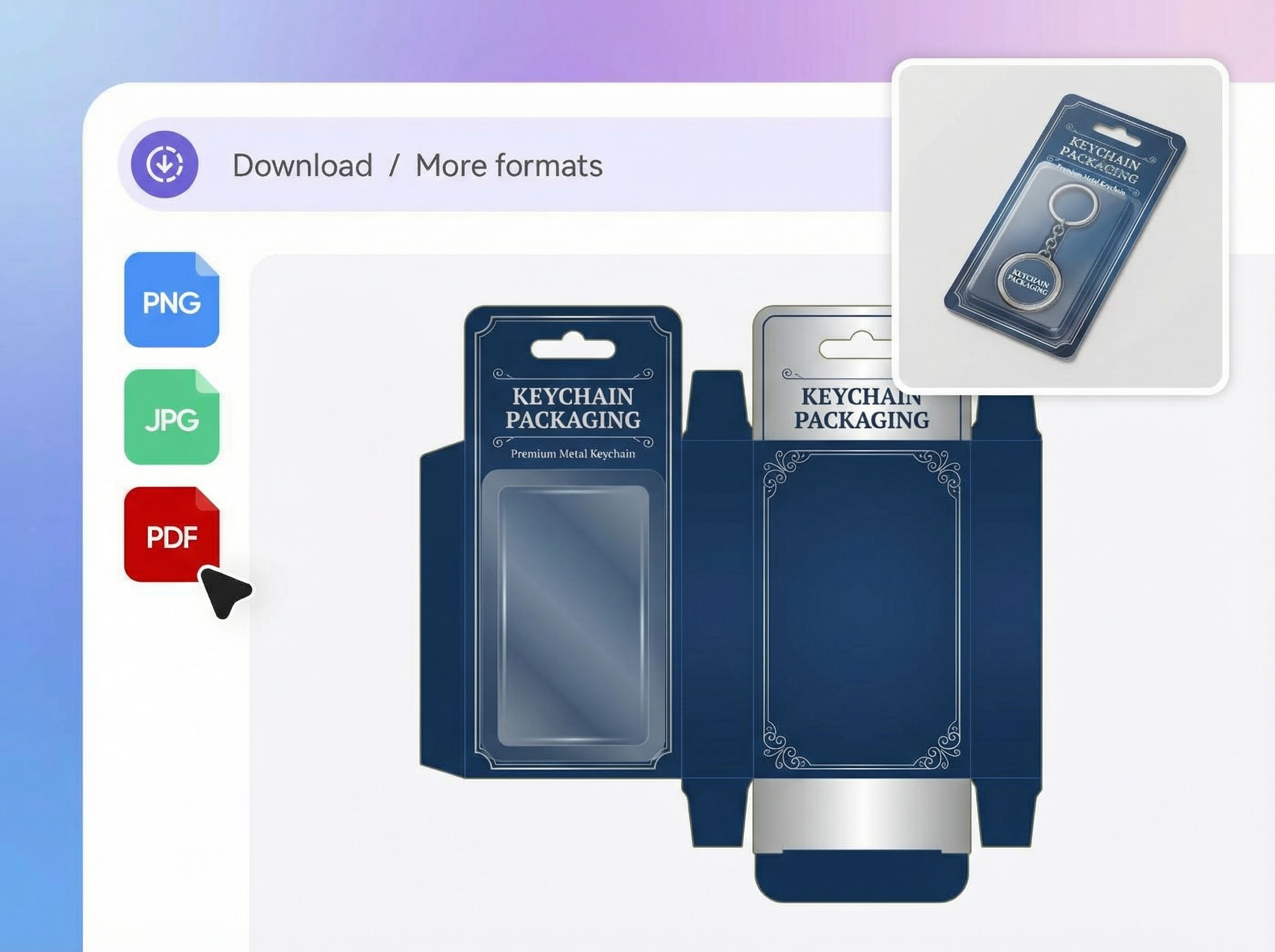 Step 3: Download keychain packaging files