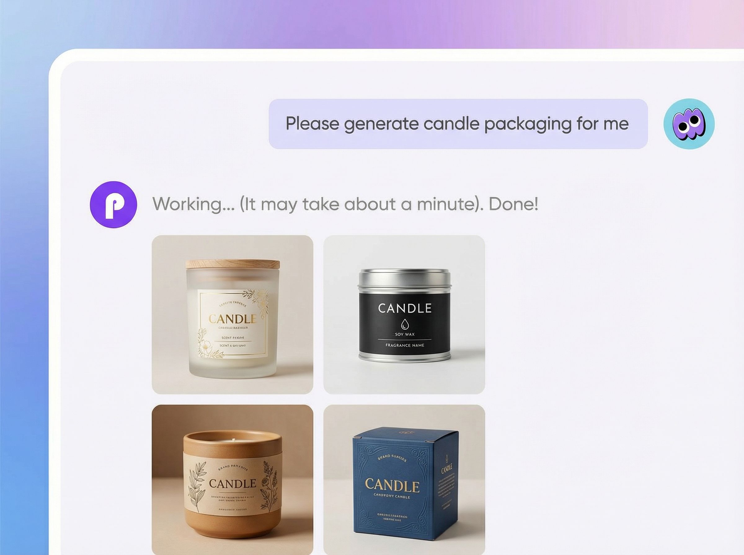 Step 2: Tailor your candle packaging design