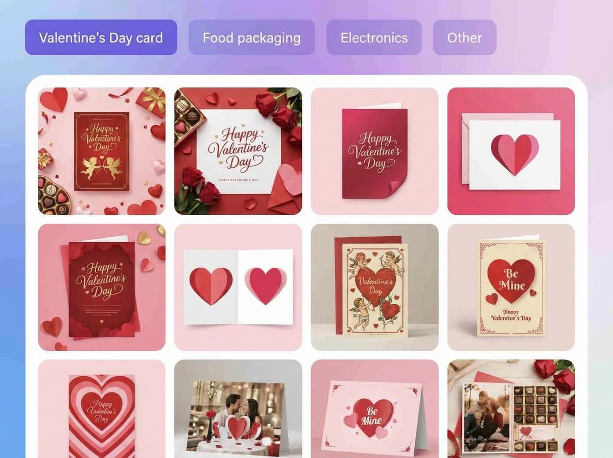 Step 1: Choose Valentine's Day card ideas
