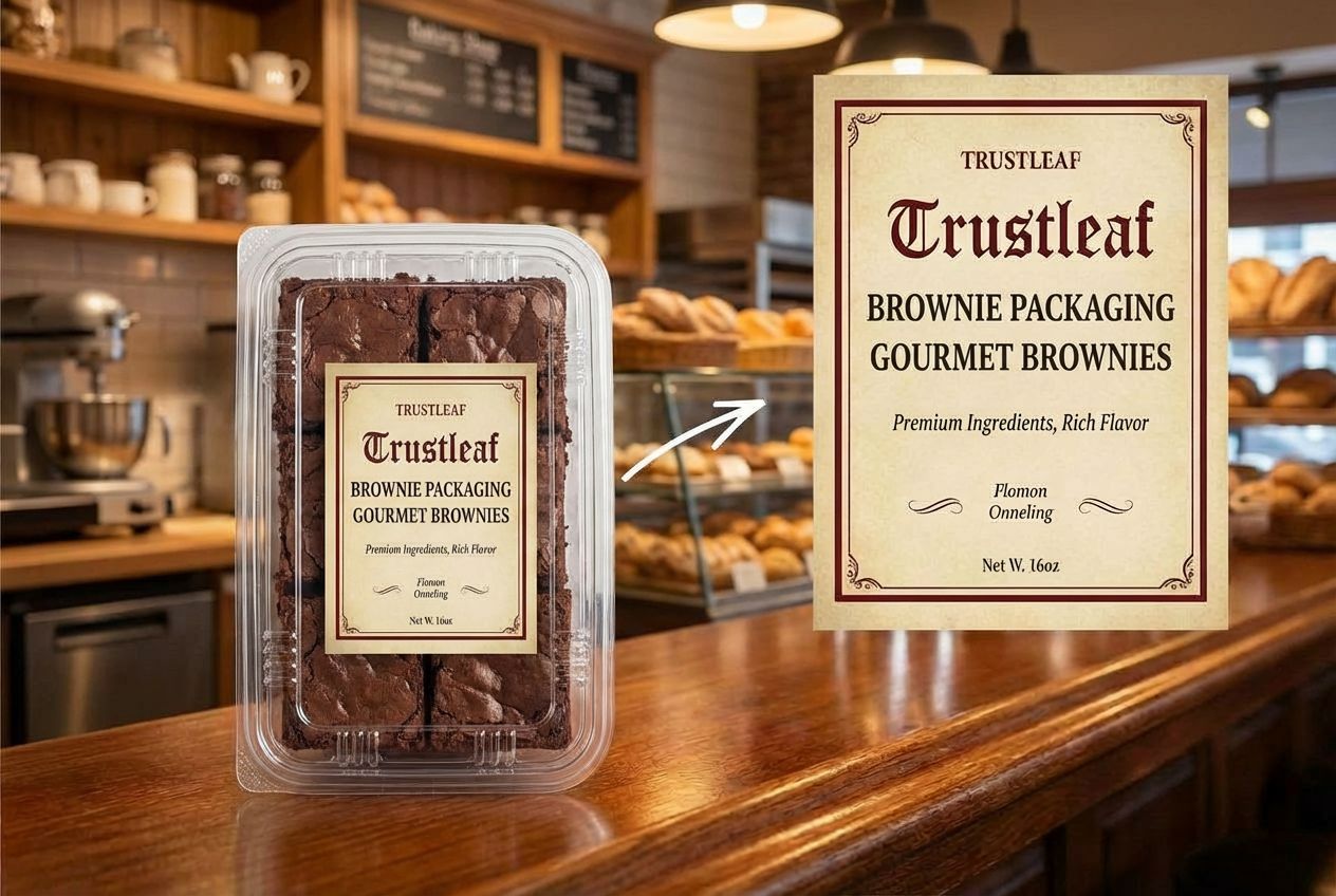 Pro aesthetics for brownie packaging